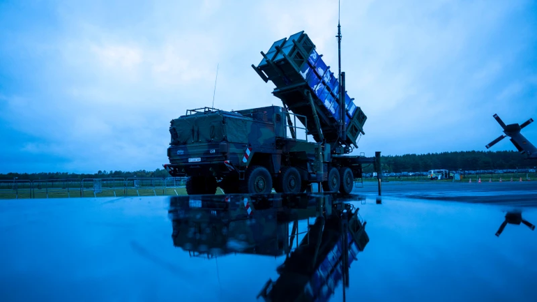 Patriot air defense missiles